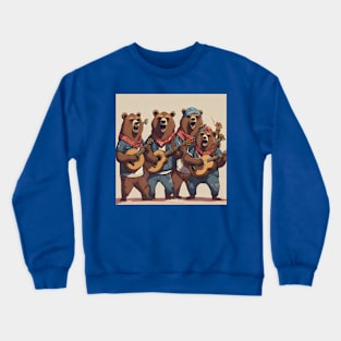 Bear Singing Band Crewneck Sweatshirt